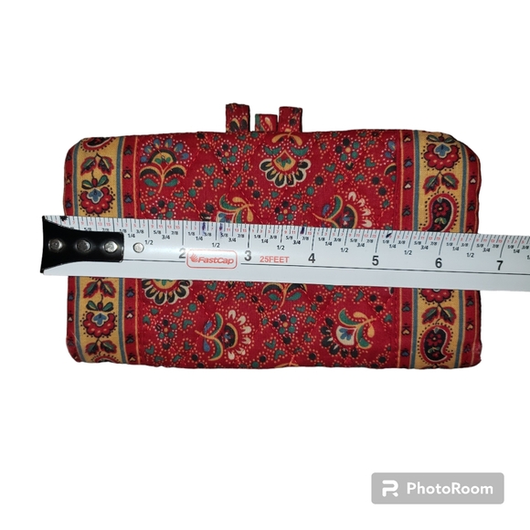 Retired! Vintage Vera Bradley Collette Red Duffle Bag and Matching Wallet - Picture 14 of 16